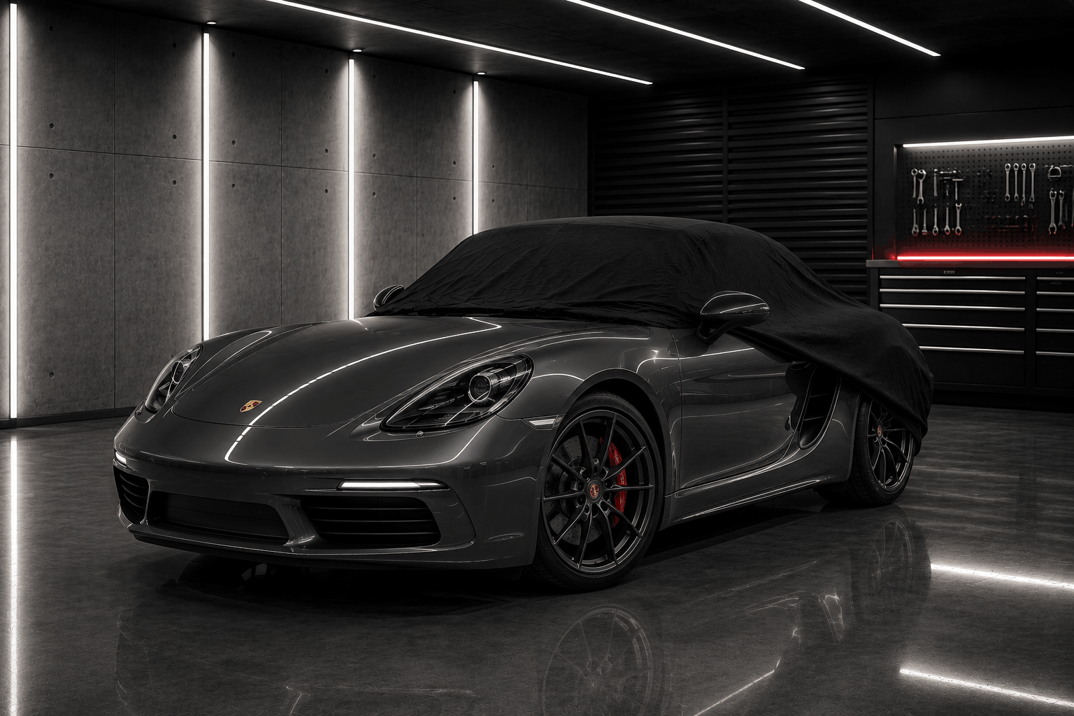 Porsche 718 Cayman Autoabdeckung Indoor