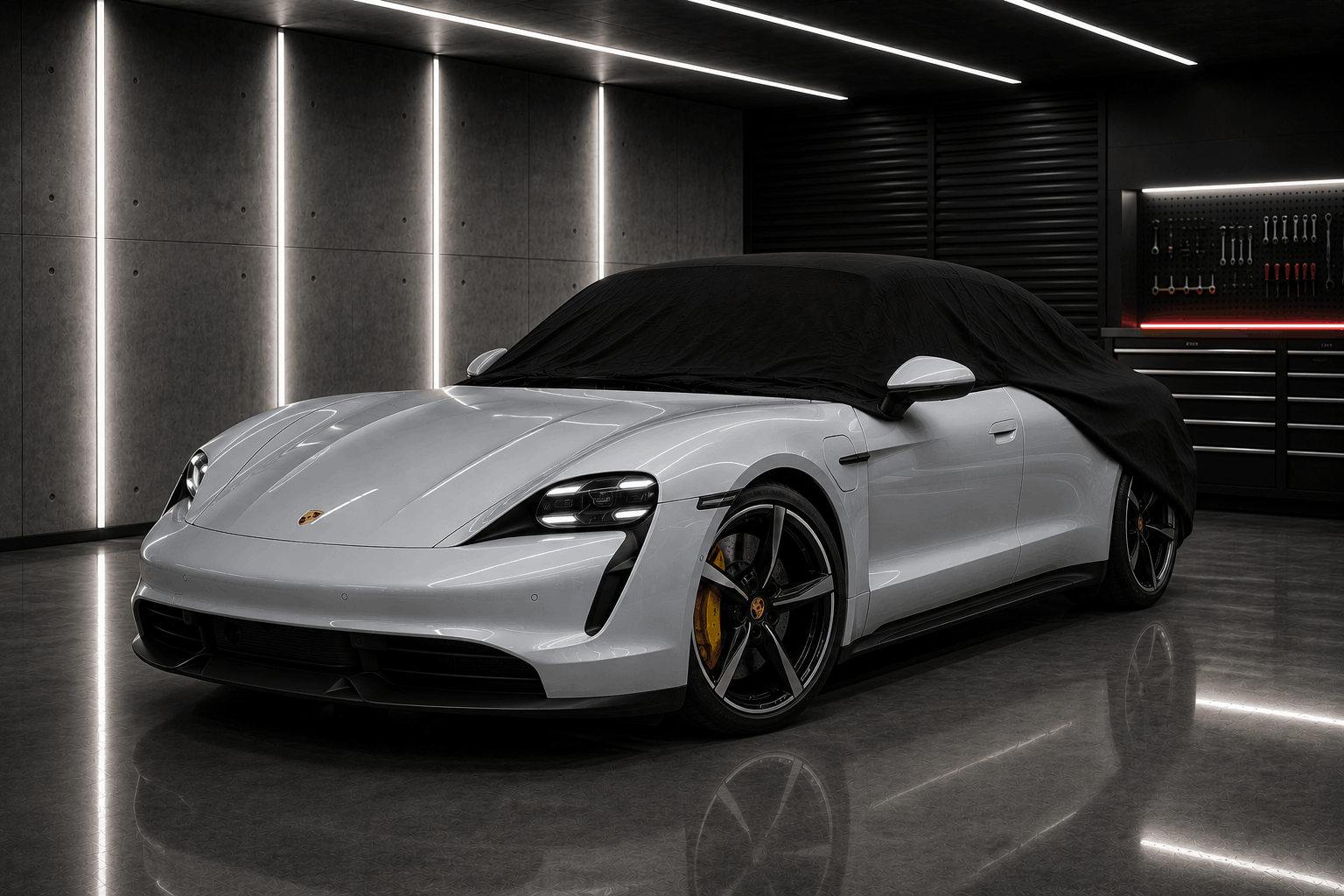 Porsche Taycan Autoabdeckung Indoor